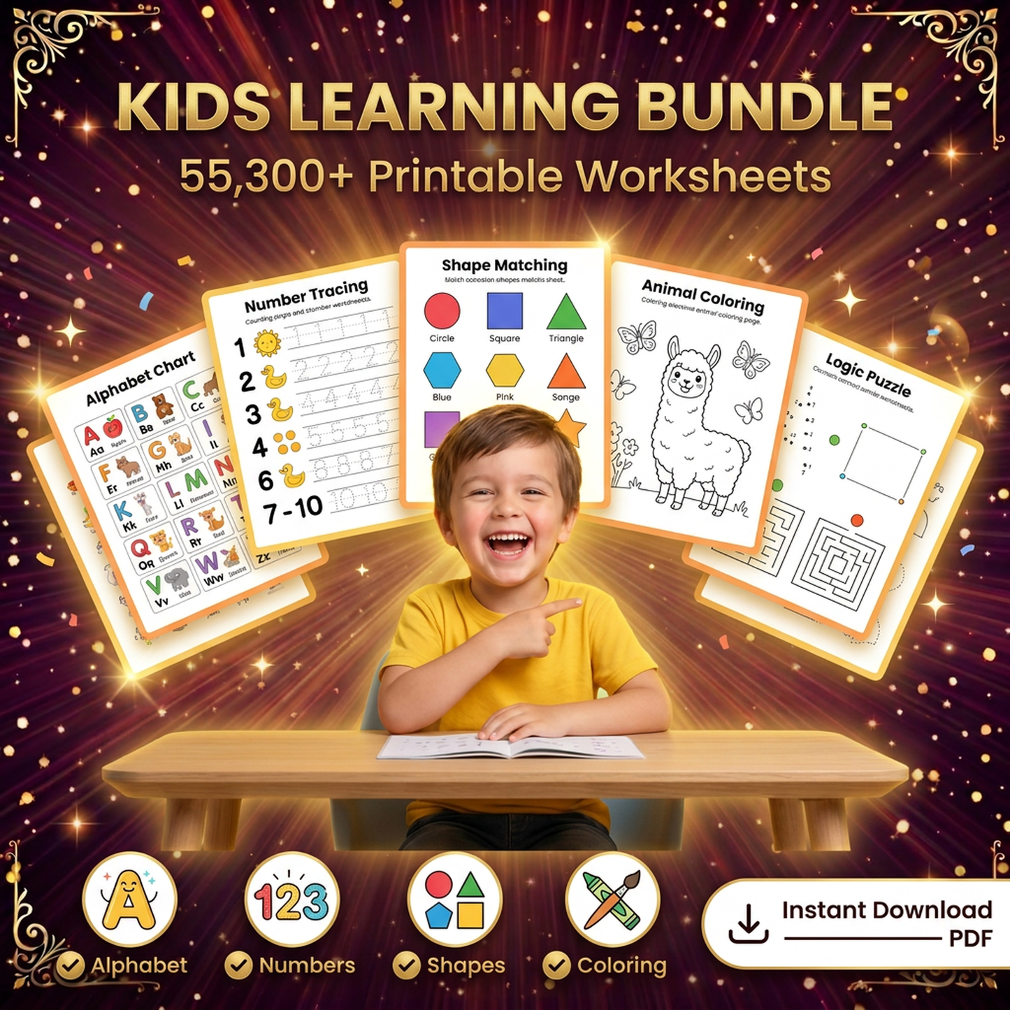 Keep Kids Learning All Summer 55,300+ Worksheets (80% OFF)